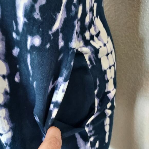 🔴3/$20 Ellen Tracy Blue Tie Dye Casual Dress Size S - Picture 7 of 9